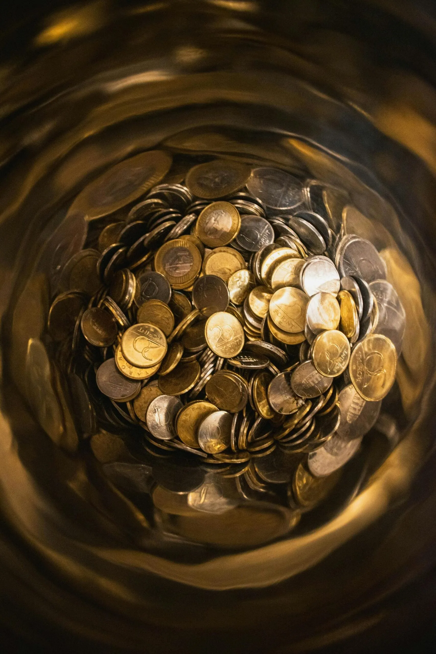 Bol rempli de pièces d'or